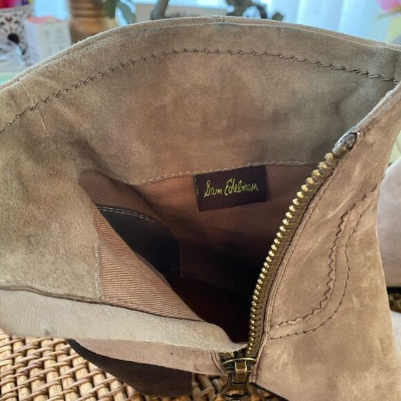 Sam Edelman Soft Suede Leather Fringe Booties 6.5 - Picture 7 of 10